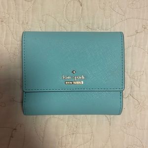 Kate spade bright blue mini wallet